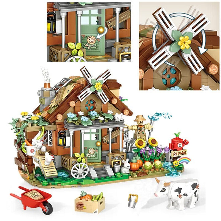 BowLift | Old MacDonald Farm House Micro Building Block