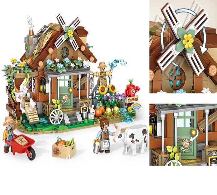 BowLift | Old MacDonald Farm House Micro Building Block
