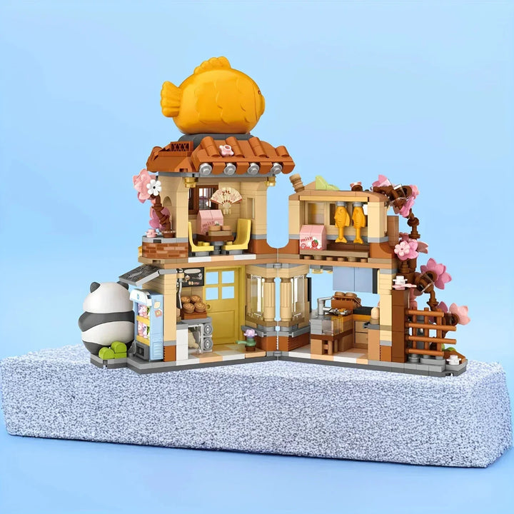 BowLift | Panda Taiyaki Flower Cafes Foldable Micro Building Set Collection