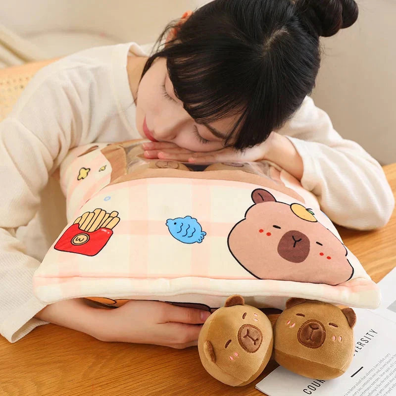 BowLift | Pink Brown Capybara Candy Bag Plushies
