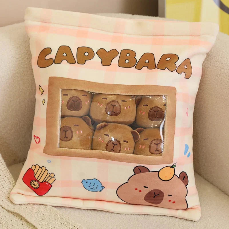 BowLift | Pink Brown Capybara Candy Bag Plushies