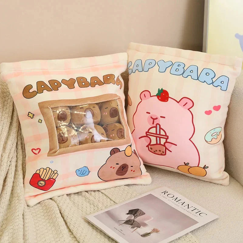 BowLift | Pink Brown Capybara Candy Bag Plushies