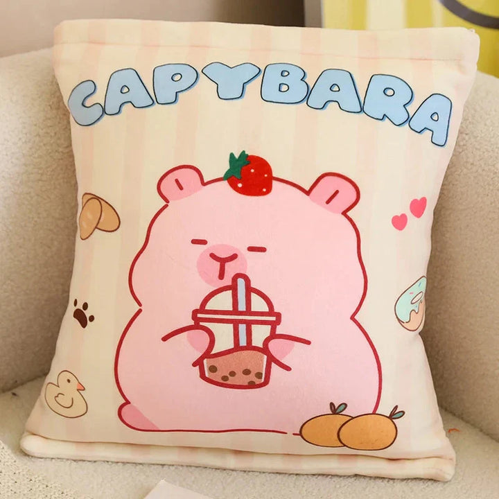 BowLift | Pink Brown Capybara Candy Bag Plushies