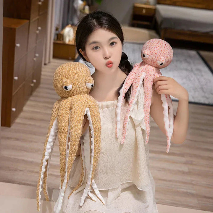 BowLift | Pink Brown Funny Octopus Plushies