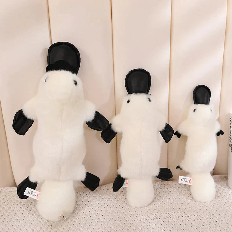 BowLift | Pleep the Fluffy Brown & White Platypus Plush