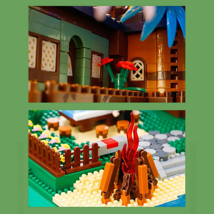 BowLift | Rainbow Sakura Tree House Light Nano Building Blocks