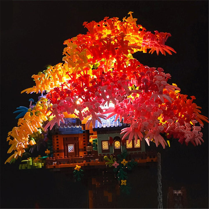 BowLift | Rainbow Sakura Tree House Light Nano Building Blocks