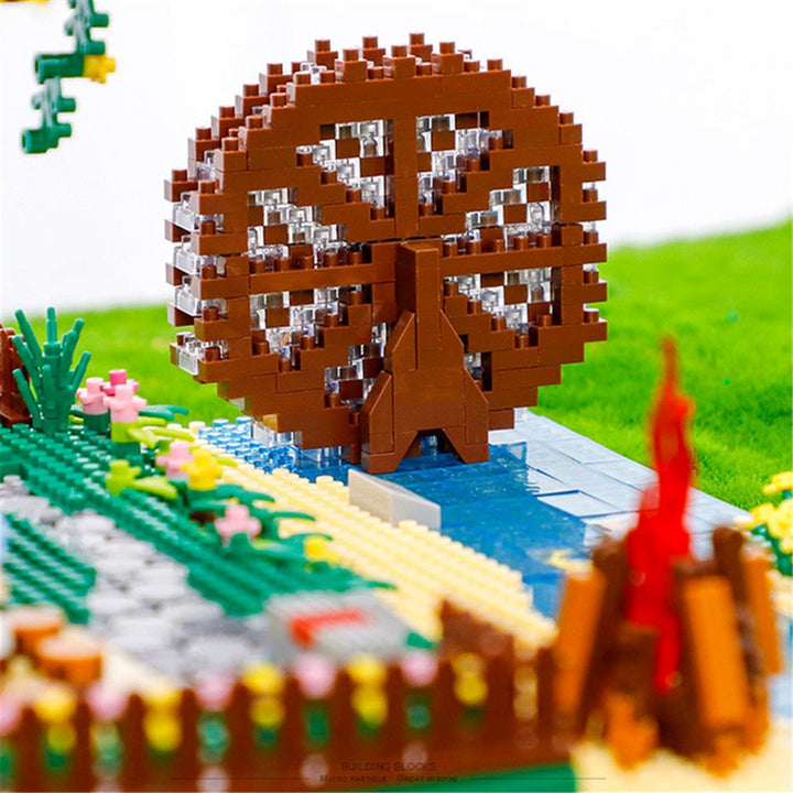 BowLift | Rainbow Sakura Tree House Light Nano Building Blocks