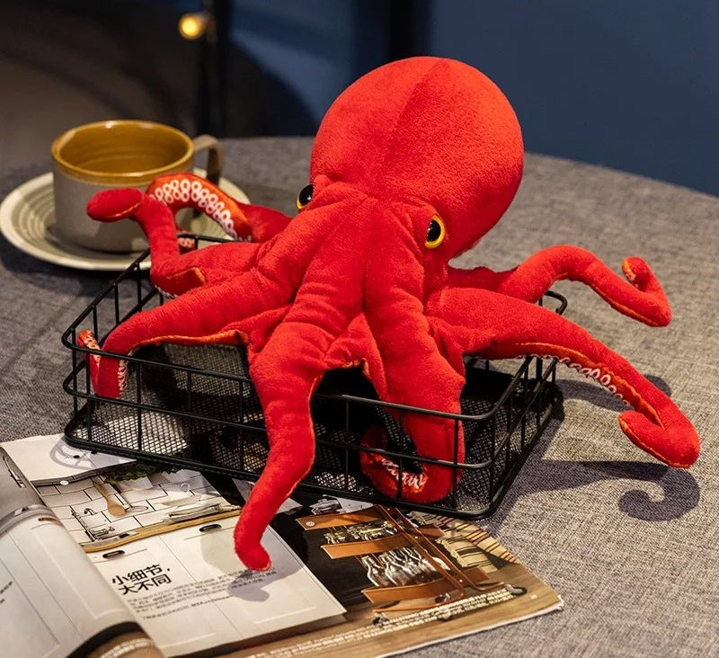 BowLift | Red Life-like Octopus Plushie