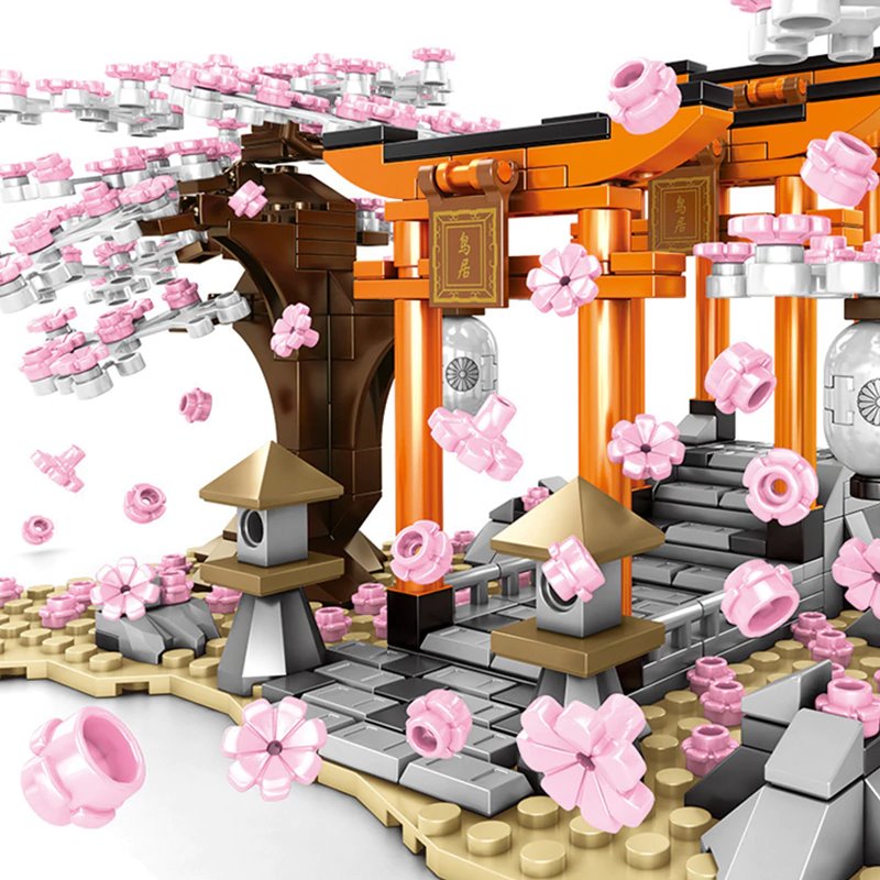 BowLift | Romantic Japanese Torii Gates Cherry Blossom Trees Building Sets | Special Edition