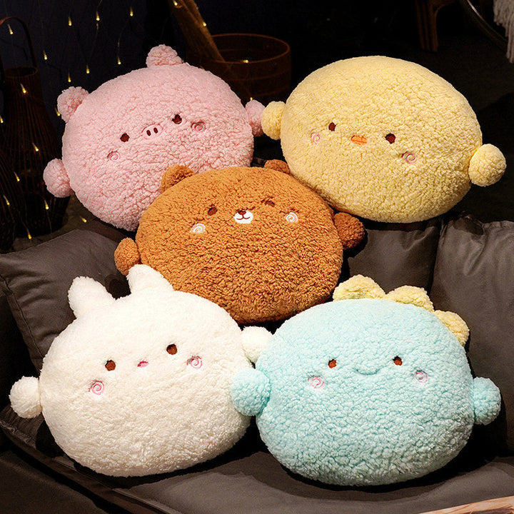 BowLift | Round Fluffy Animal Pillow Plushie Collection