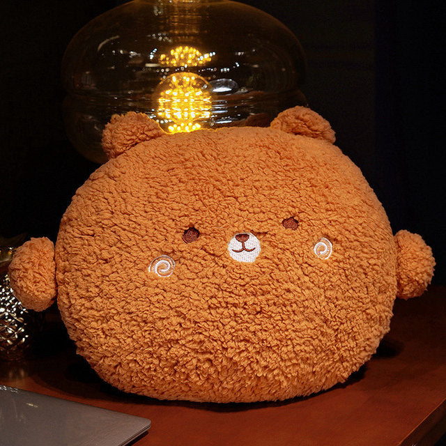 BowLift | Round Fluffy Animal Pillow Plushie Collection