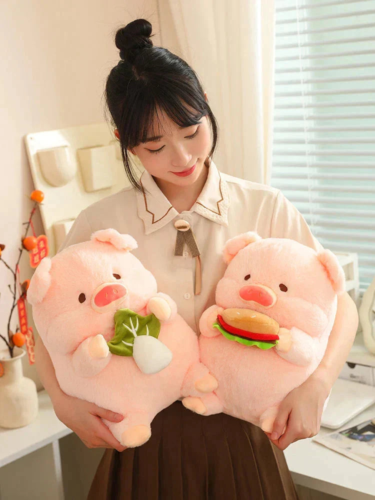 BowLift | Round Fluffy Chonky Piggy Plushie