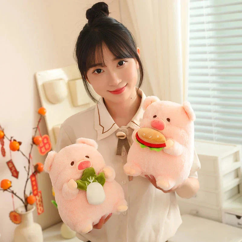 BowLift | Round Fluffy Chonky Piggy Plushie