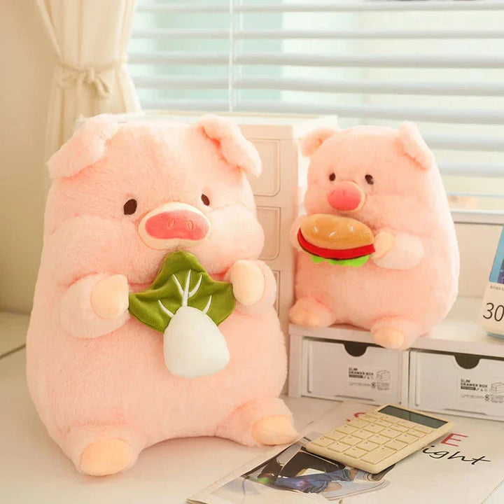 BowLift | Round Fluffy Chonky Piggy Plushie