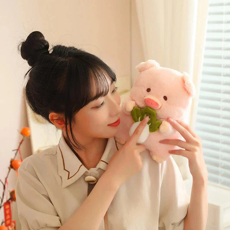 BowLift | Round Fluffy Chonky Piggy Plushie