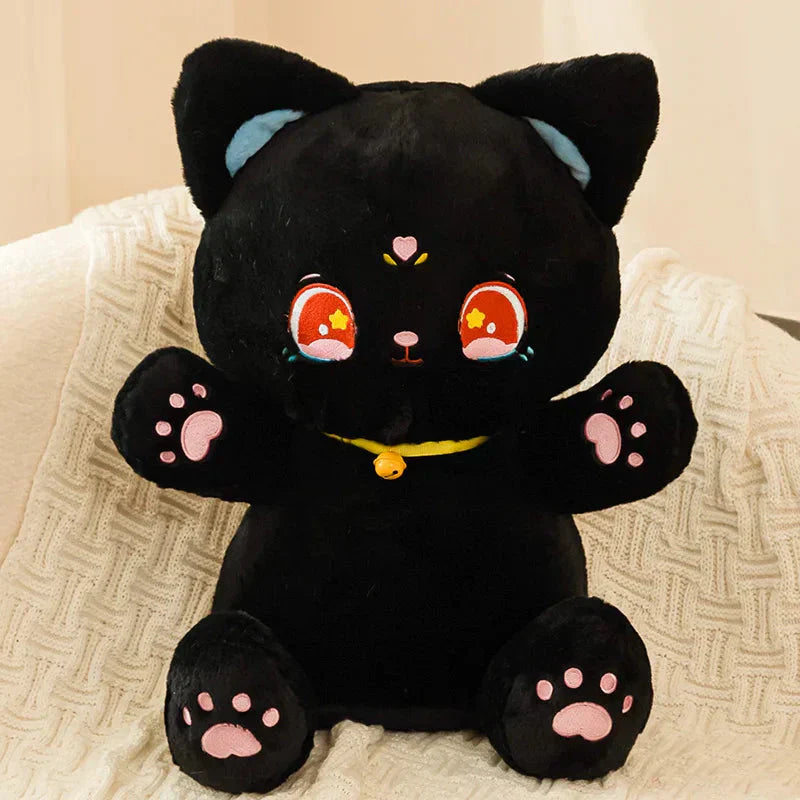 BowLift | Sailor Moon Fluffy Black White Cat Plushies