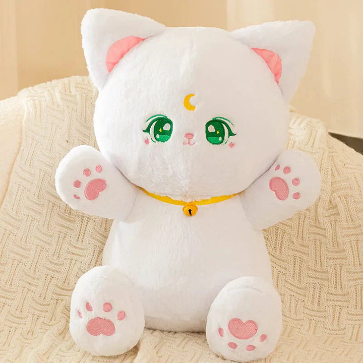 BowLift | Sailor Moon Fluffy Black White Cat Plushies