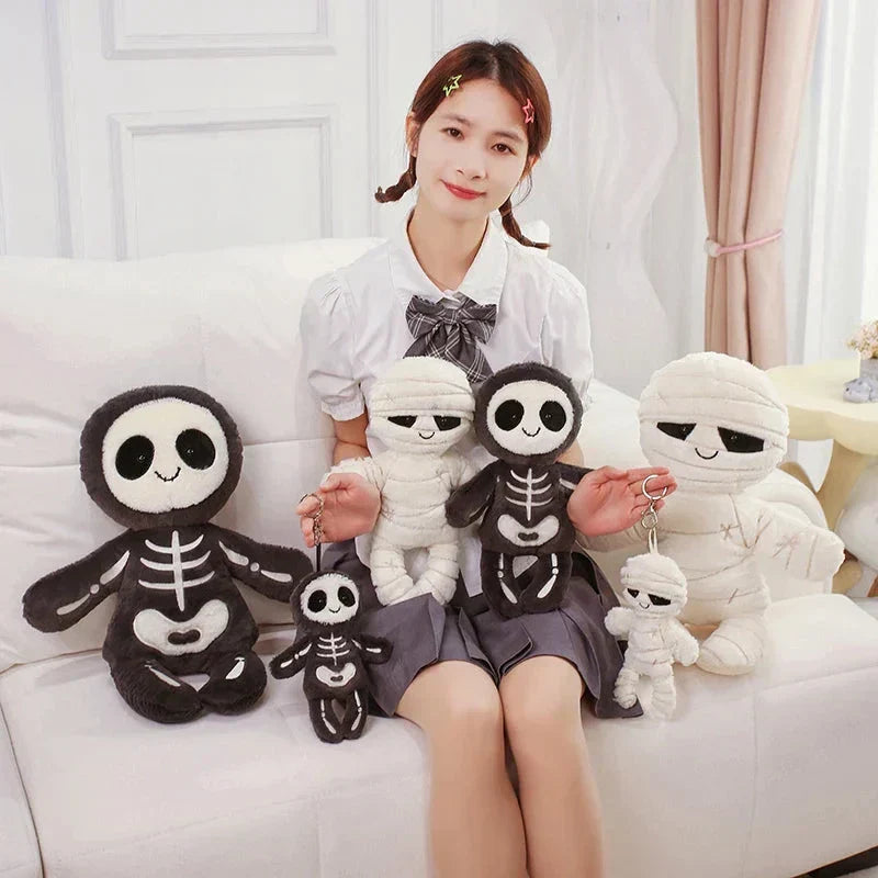 BowLift | Scary Skeleton and Mummy Halloween Plushies