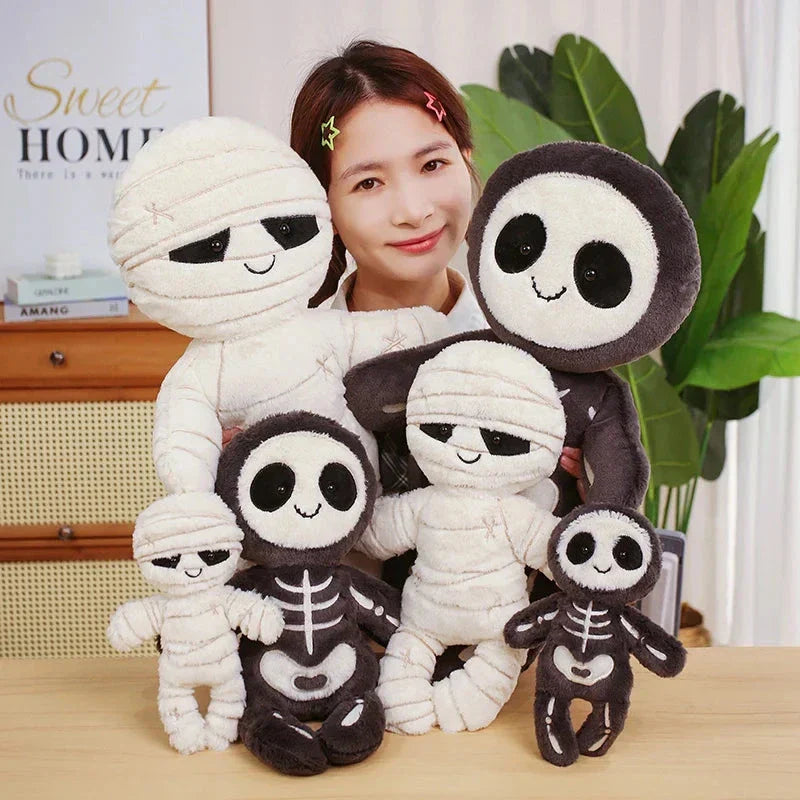 BowLift | Scary Skeleton and Mummy Halloween Plushies