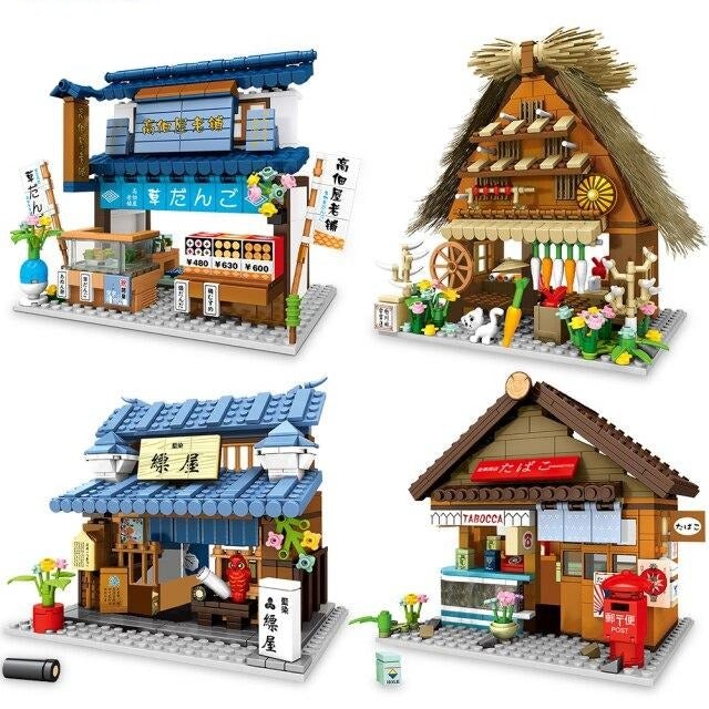 BowLift | Shirakawa-go Dori Street Japanese Stores Building Sets - Limited Stock