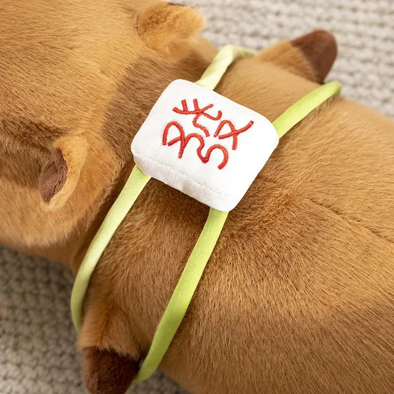 BowLift | Sleepy Capybara with Mahjong Backpack Plushie