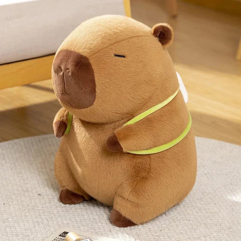 BowLift | Sleepy Capybara with Mahjong Backpack Plushie