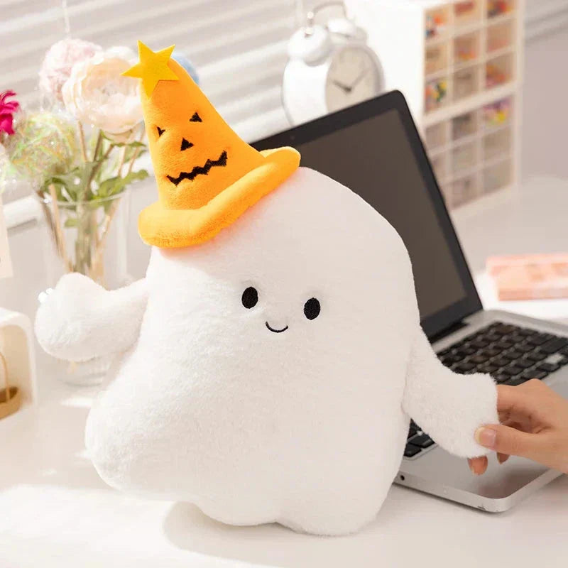 BowLift | Smiling Halloween Pumpkin Ghost Plush
