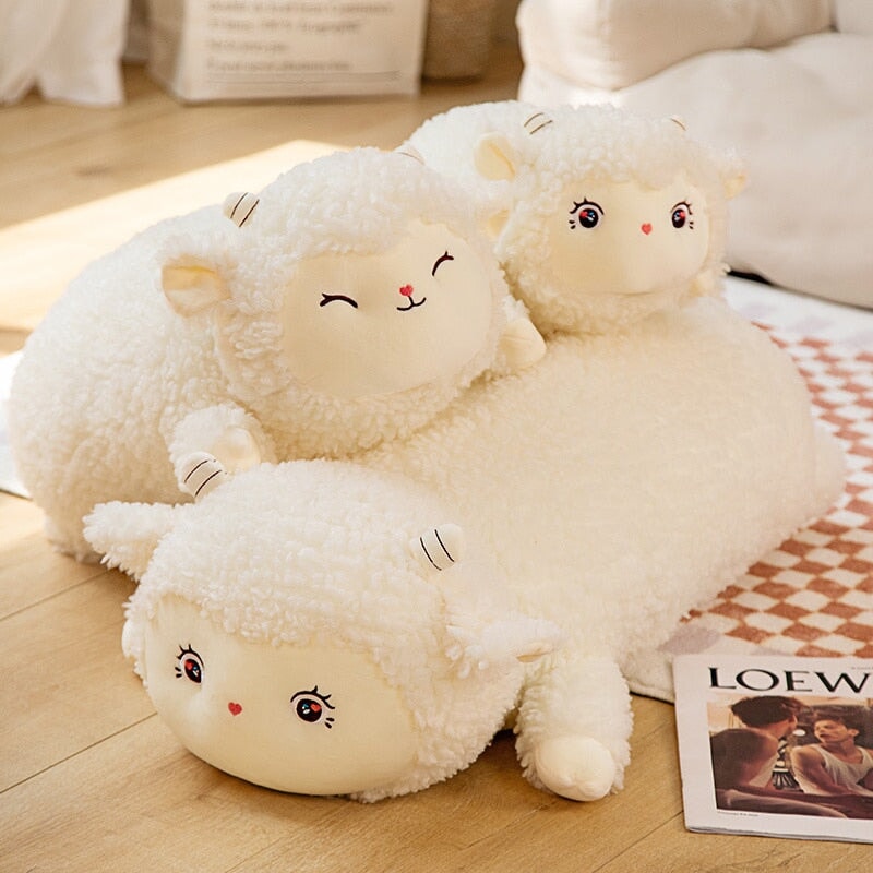 BowLift | Sweet Fluffy Laying Lamb Snuggle Buddies