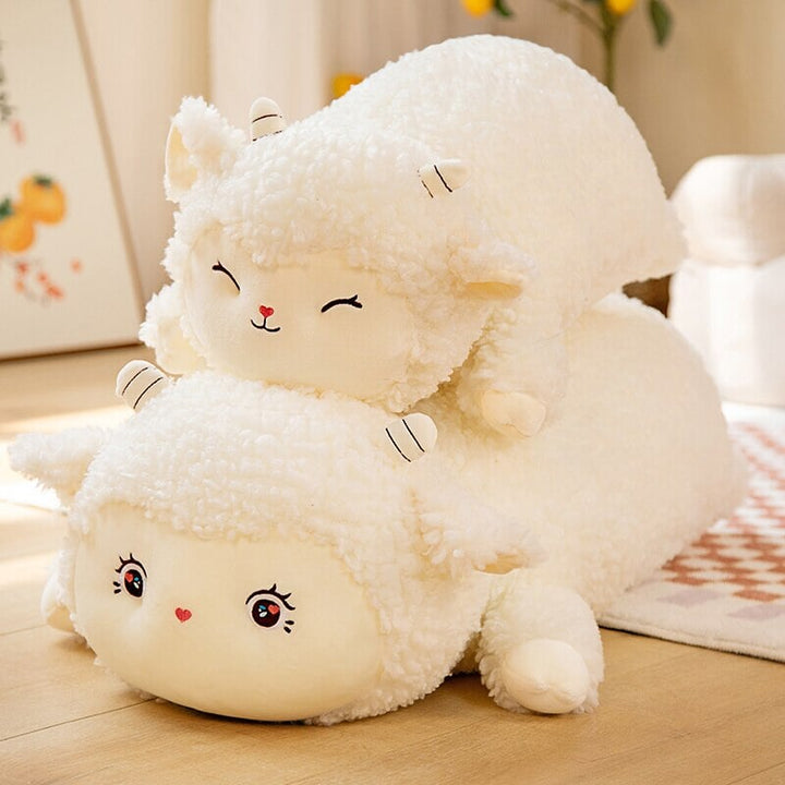 BowLift | Sweet Fluffy Laying Lamb Snuggle Buddies