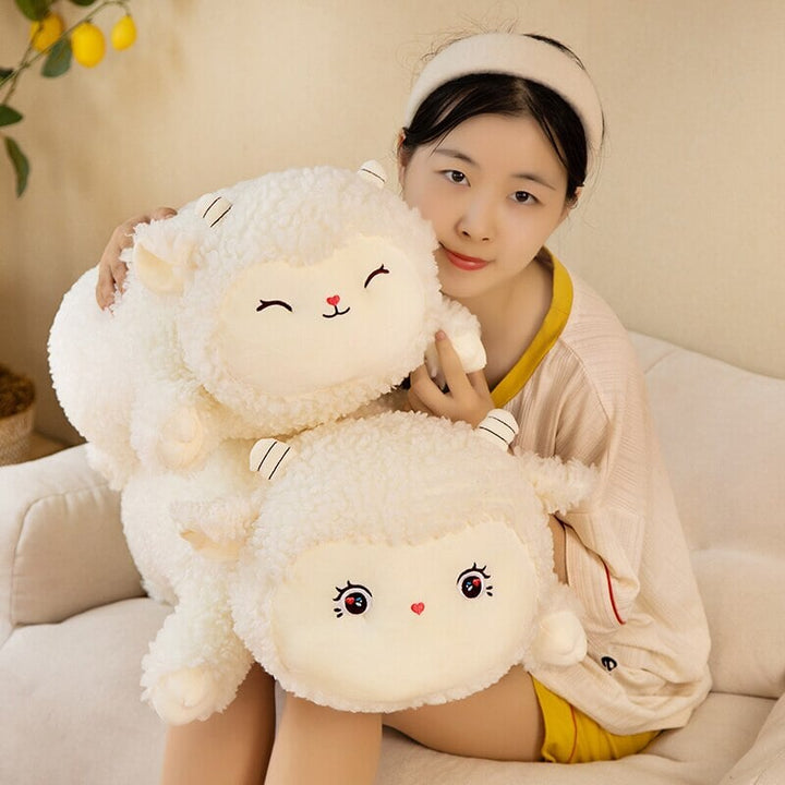 BowLift | Sweet Fluffy Laying Lamb Snuggle Buddies