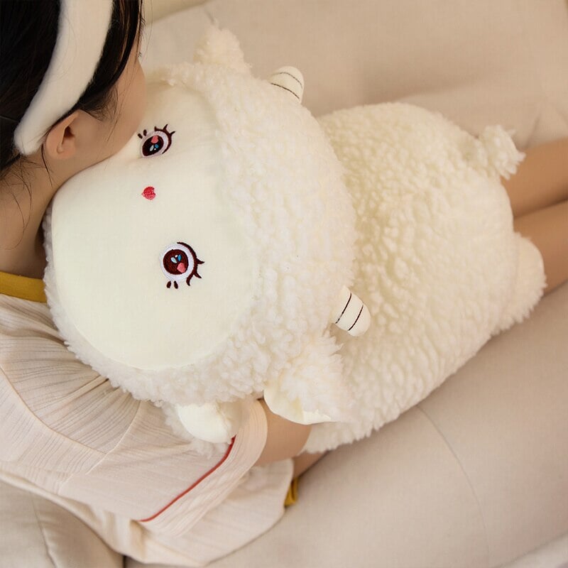 BowLift | Sweet Fluffy Laying Lamb Snuggle Buddies