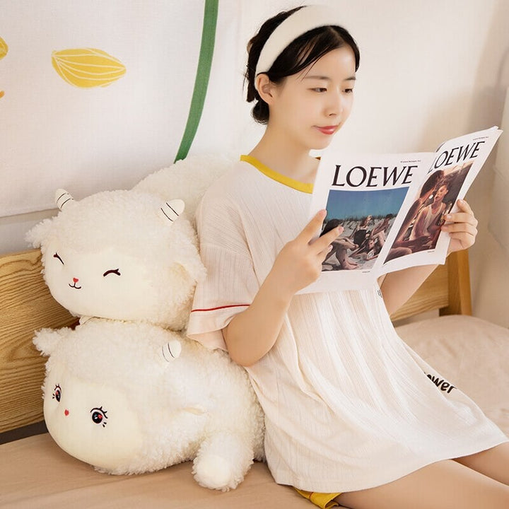 BowLift | Sweet Fluffy Laying Lamb Snuggle Buddies