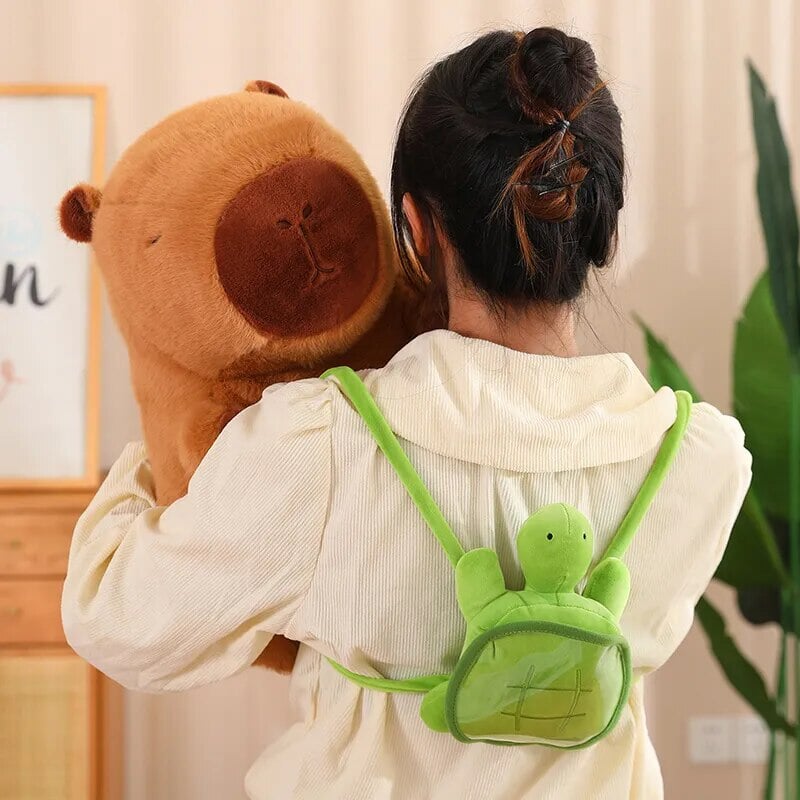 BowLift | The Adorable Capybara Turtle Back Pack Plushies