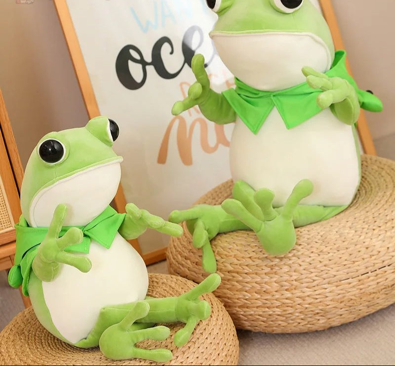 BowLift | Tito the Funny Green Frog Plush with Hat
