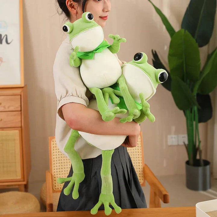 BowLift | Tito the Funny Green Frog Plush with Hat