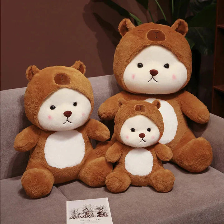 BowLift | White Bear Capybara Costume Plushie