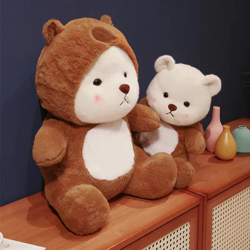 BowLift | White Bear Capybara Costume Plushie