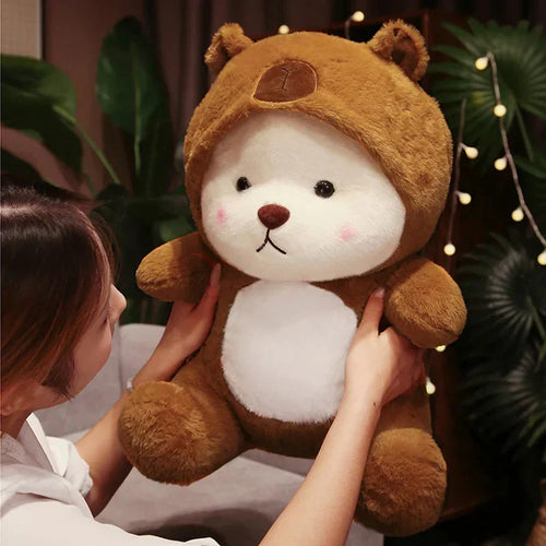 BowLift | White Bear Capybara Costume Plushie