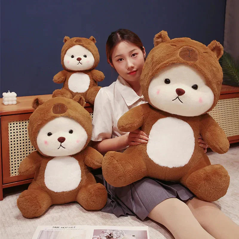 BowLift | White Bear Capybara Costume Plushie