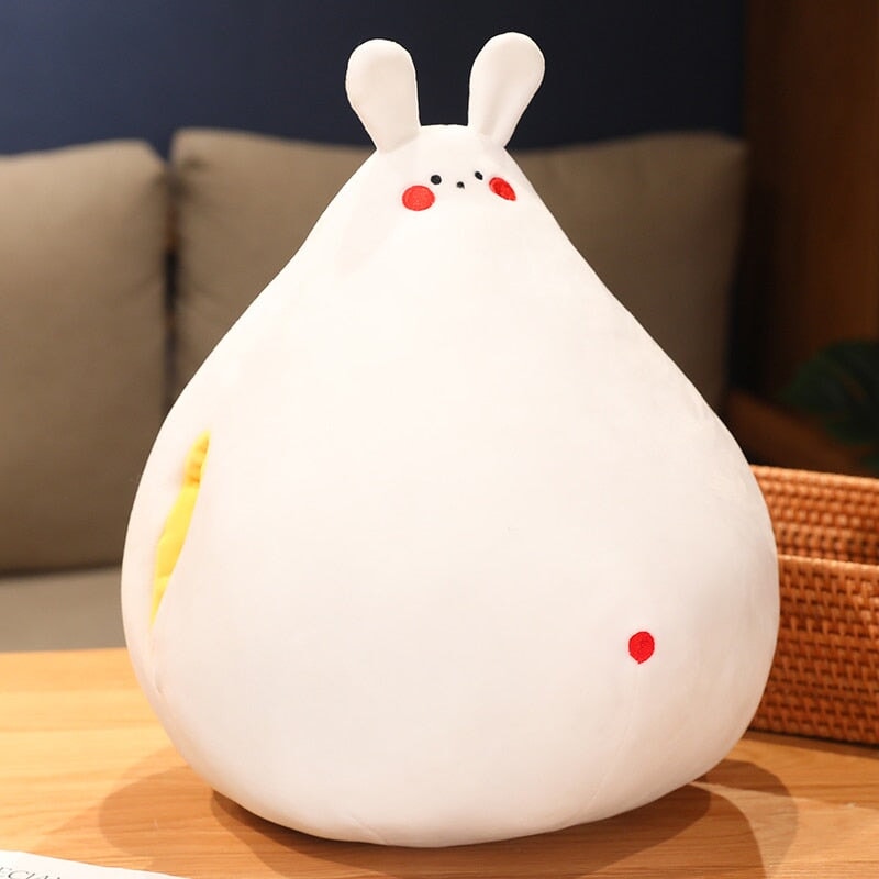 BowLift | Zuki the White Bunny Plushie with Mini Face