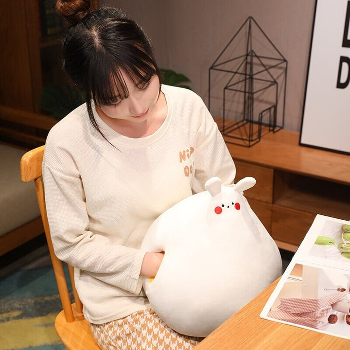 BowLift | Zuki the White Bunny Plushie with Mini Face