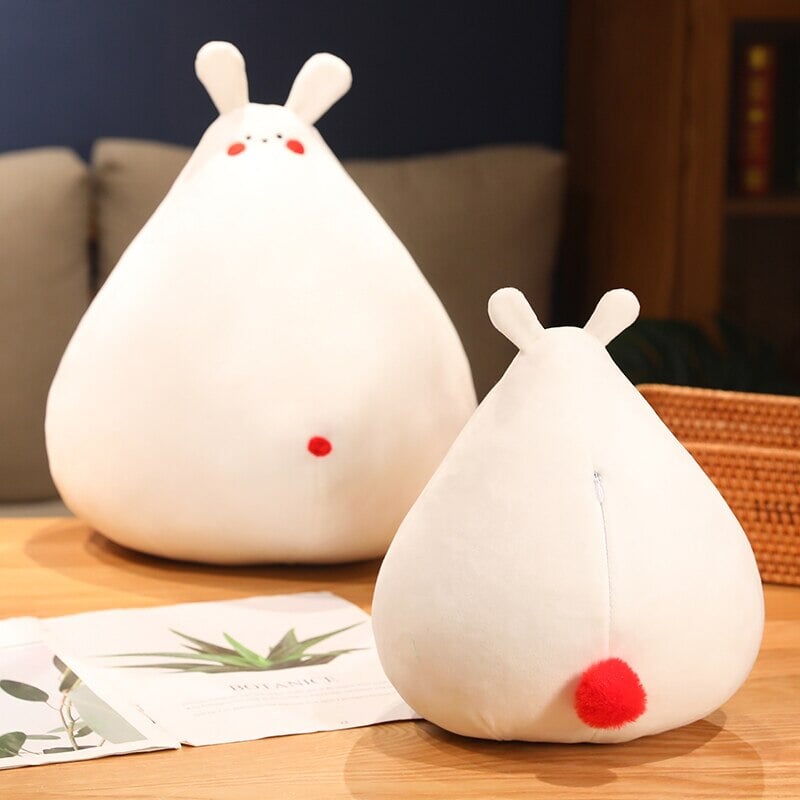 BowLift | Zuki the White Bunny Plushie with Mini Face
