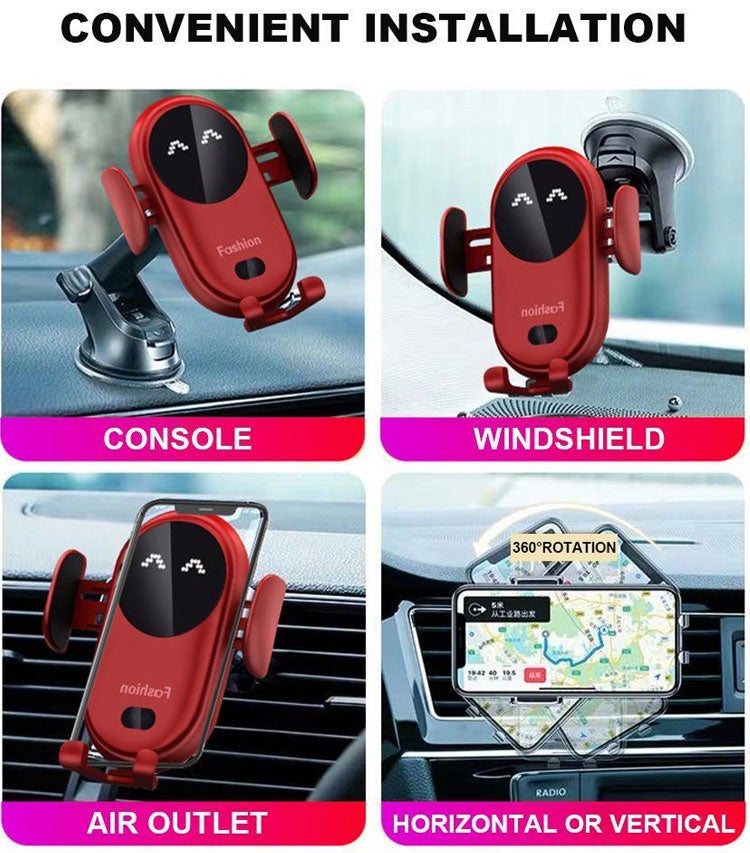 BowLift | Intelligent wireless car sensor phone holder charger