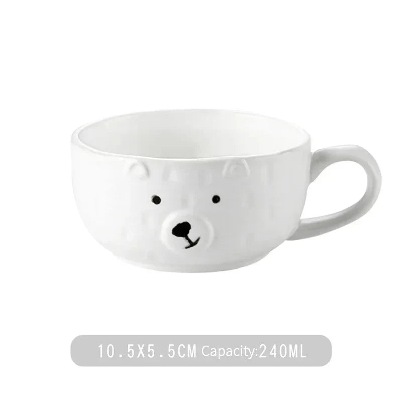 BowLift | Cute ceramic Polar bear dinner set – PolarJoy