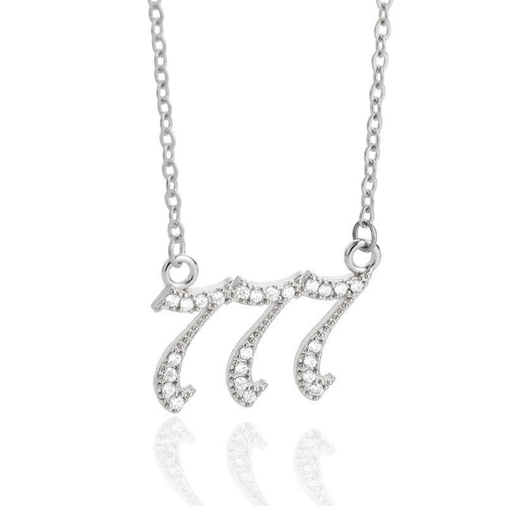 BowLift | Zirconia English Numbers Necklace – Seraphina
