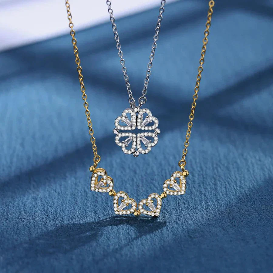 BowLift | Heart-shaped necklace with crystals