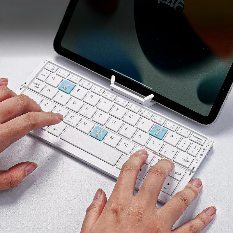 BowLift | Foldable Bluetooth Keyboard with Magnetic Stand for Tablets