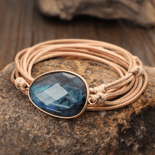 Labradorite Cord Bracelet - Lunaria Elegance Bowlift