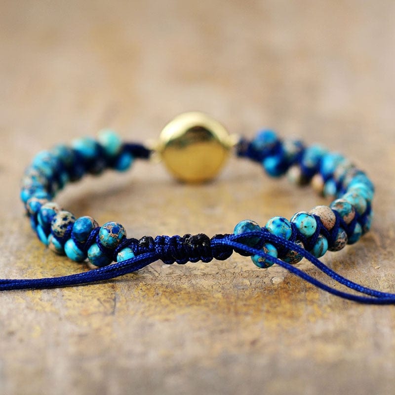Ocean-Inspired Opal & Jasper Bracelet - Thalassa Collection Bowlift